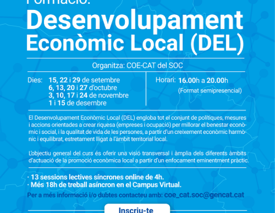 Curs Introducció al desenvolupament Econòmic Local